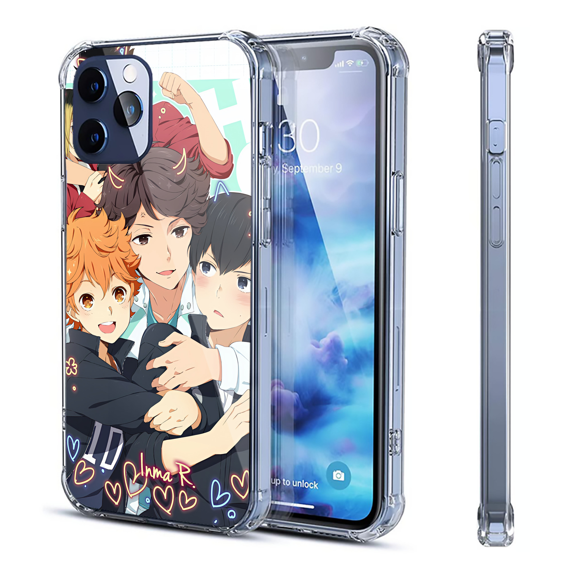 （画像用） ハイキュー!! Haikyu!! 【iPhone 12シリーズ対応】透明スマホケース（クリアソフトケース）